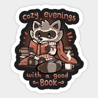 Cozy Evenings with a Good Book Sticker